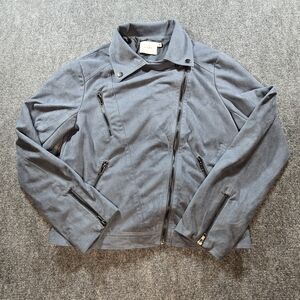 Lush Women's Blue Bomber Jacket